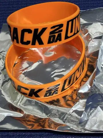 BACK 2 DA UNITY 투어 러버 밴드 오렌지 2개