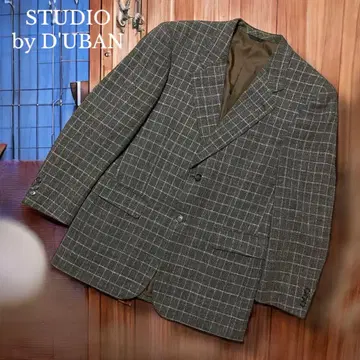 [ STUDIO by D'UBAN ] 테일러드 자켓 L 그레이 계열 체크
