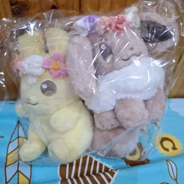 포켓몬 센터 피카츄 이브이 부활절 봉제인형