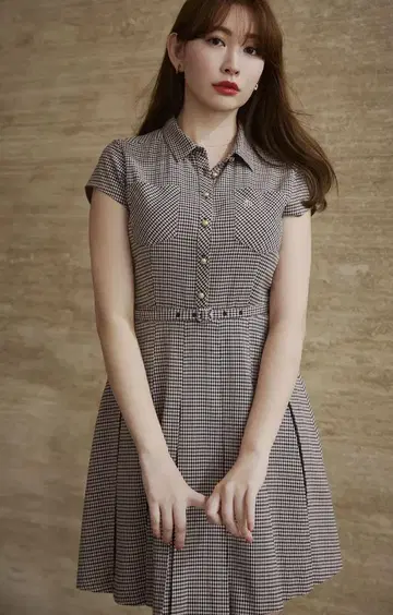 Checked Shirt Mini Dress
