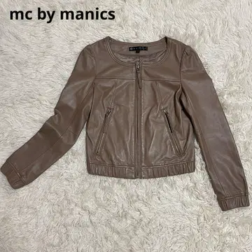 mc by manics 라무 가죽 자켓 노카라 라이더스