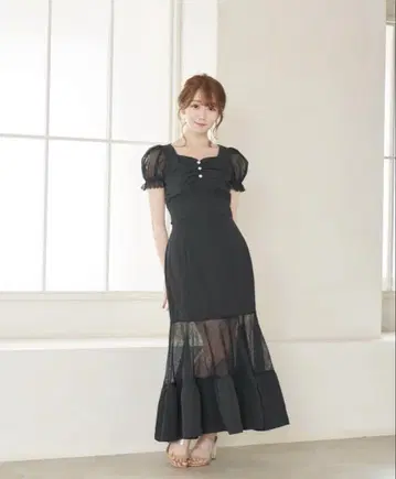 로제뮤즈 sheer switch mermaid skirt tops
