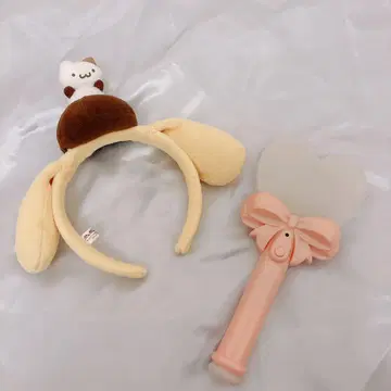 미라클 하트 라이트 폼폼푸딩 머리띠 산리오 퓨로랜드