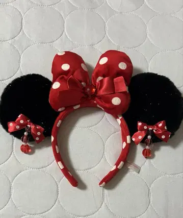 디즈니랜드 미니 머리띠 Disney 리본 귀걸이