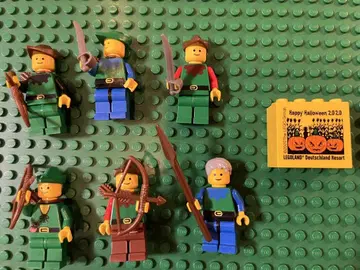 LEGO 올드 레고 숲 속의 사람 미니 피규어 세트, 귀중한 블록 포함