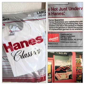 [레어] 80년대 미국제 HANES CLASSIC PLAIN 3매 세트