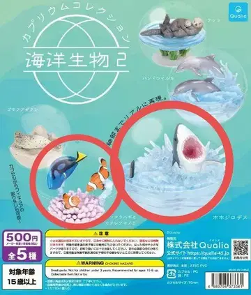 카프리움 컬렉션 해양생물 2 백상아리, 남양쥐돔과 흰동가리