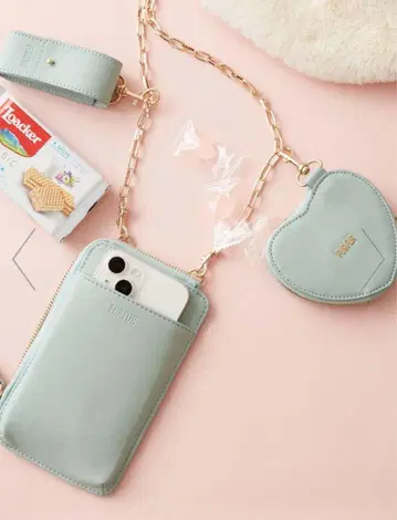 furfur 3SET 멀티 숄더 스마트폰 숄더 민트 그린