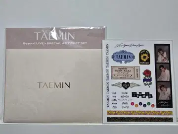 SHINee 태민 Beyond 티켓 set N.G.D.A 스티커