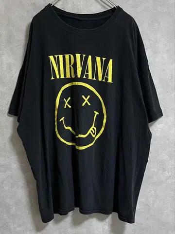 US 구제 의류 NIRVANA T셔츠 블랙