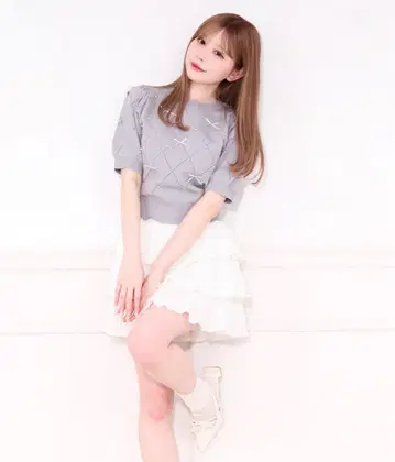 프릴 레이스 치마바지