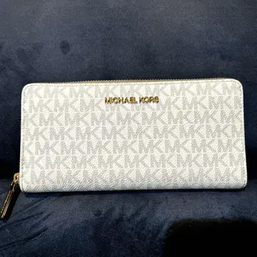 MICHAEL KORS 화이트 라이트 그레이 장지갑