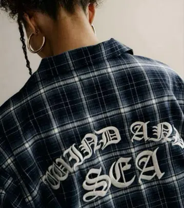 WIND AND SEA Plaid pattern S/S shirt
