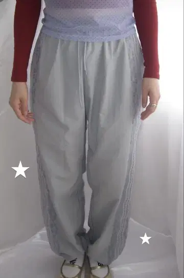 n.k atelier 레이스 나일론 팬츠