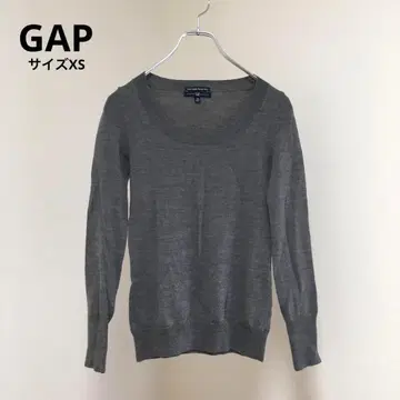 GAP 얇은 니트 메리노울 양모 100% 이탈리아제 U넥