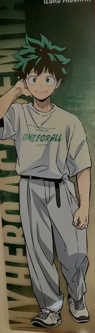 히로아카 베이스 야드 등신대 메가 클리어 포스터 미도리야 이즈쿠 굿즈 5