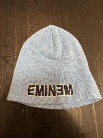 EMINEM 니트 모자 라이트 블루