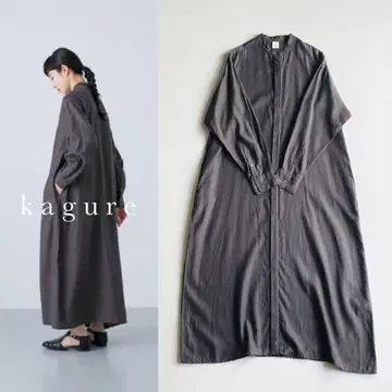 kagure 카구레 큐프라 코튼 셔츠 원피스 24 AW 일본제