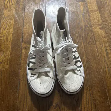 VANS 여성용 스니커즈 하이컷 화이트 25cm