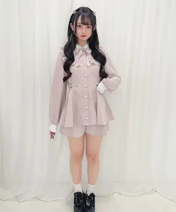 허니시나몬 사이드 벨트 셋업 핑크 허니시나몬