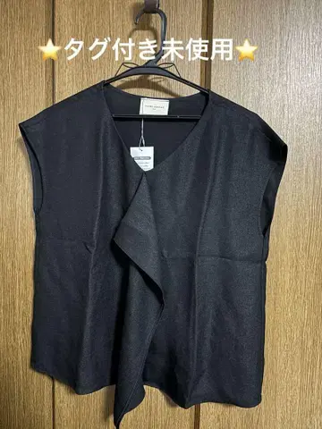 [ UNITED ARROWS ] 프론트 프릴 프렌치 슬리브 블라우스