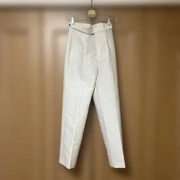 릴리 브라운 자카드 센터 프레스 팬츠
