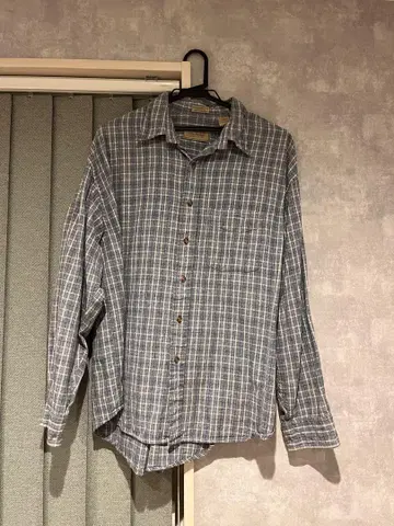 Van Heusen 체크 무늬 긴팔 셔츠 18-16 1/2