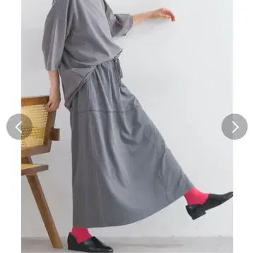 lupilien 루피리앙 파우더 천축 비대칭 절개 스커트