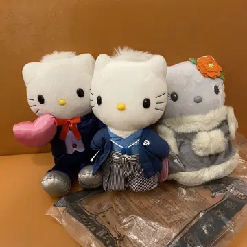 산리오 키티 맥도날드 콜라보 봉제 인형 3종 세트