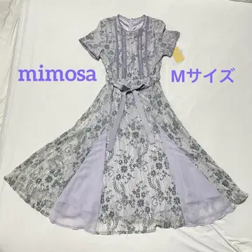 [미사용] mimosa 레이스 플레어 원피스