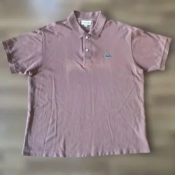 [새상품급] 라코스테 클래식 핏 피케 셔츠 US XL 브라운