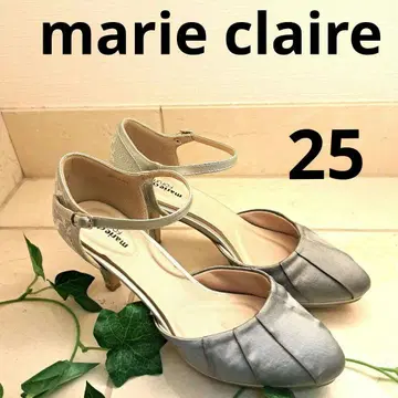 marie claire 마리끌레르 실버 레이스 펌프스 25