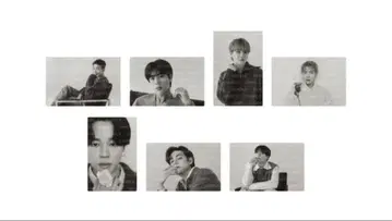BTS MONOCHROME 흑백 스티커 세트