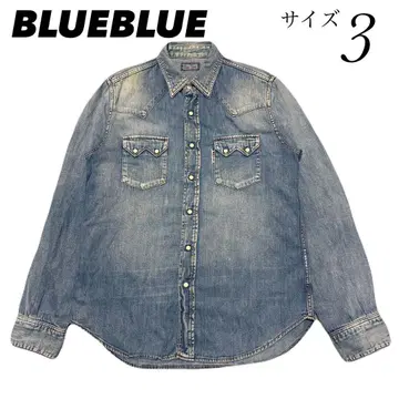 블루블루 BLUEBLUE 웨스턴 데님 셔츠 사이즈 3