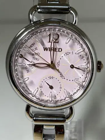 세이코 WIRED 5Y66-0BK0 핑크 다이얼