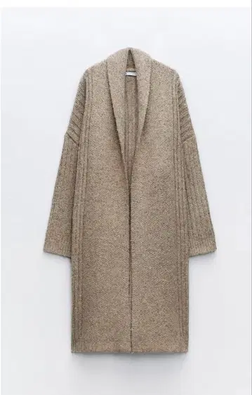 ZARA 리브 니트 코트