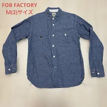 FOB FACTORY 샴브레이 셔츠 사이즈 2