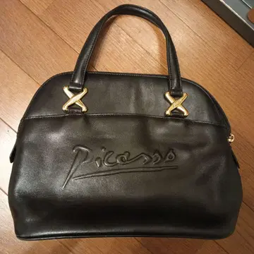 Picasso 블랙 가죽 핸드백
