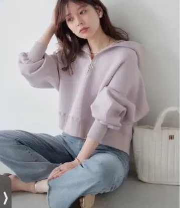하프 ZIP 종이상자 숏 기장 풀오버 후드티 그레이쉬 베이지 핑크