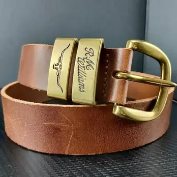 R.M. Williams 아르엠 윌리엄스 가죽 금장 장식 골드