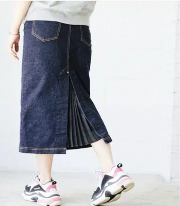 oblect x 츠지모토 마이 콜라보 데님 스커트