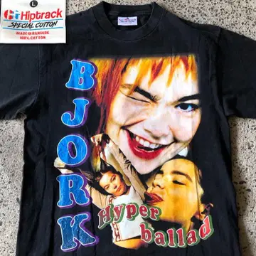TH32 티셔츠 비요크 Bjork 랩 티 양면 부트레그
