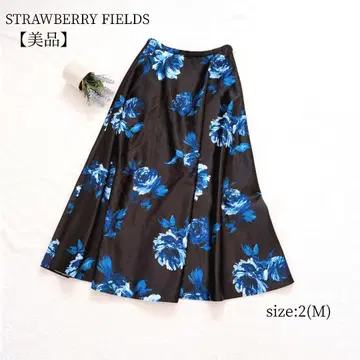 [새상품급] STRAWBERRY FIELDS 로지 맥시 스커트 플레어 M