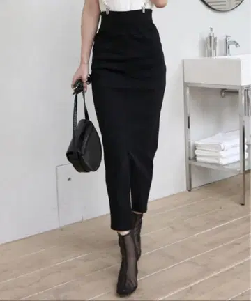 ROYALPARTY 껌 스트레치 타이트 롱 스커트 '23s