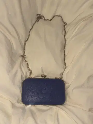 MARY QUANT 파란색 클러치백