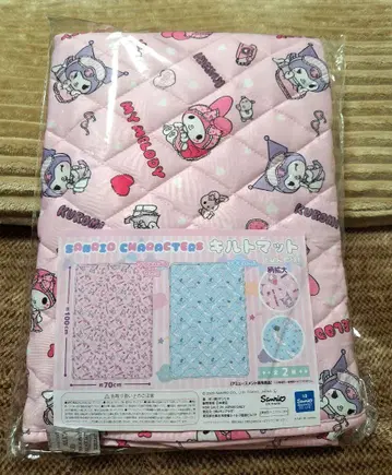 산리오 마이멜로디 쿠로미 퀼트 매트 쿨 핑크 100cm x 70cm