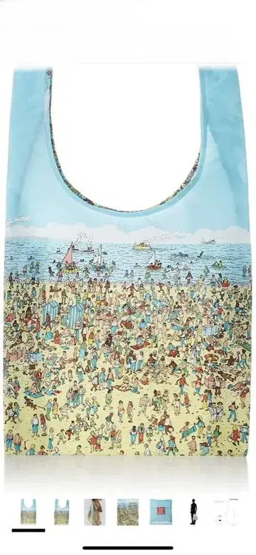 미사용 새상품 BAGGU Where's Waldo? 에코백 스탠다드