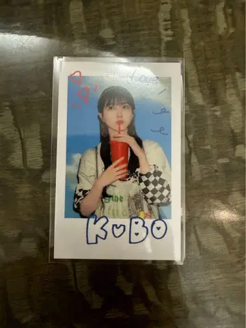 노기자카46 쿠보 시오리 NOGI CAFE 노기 카페 폴라로이드풍 스티커