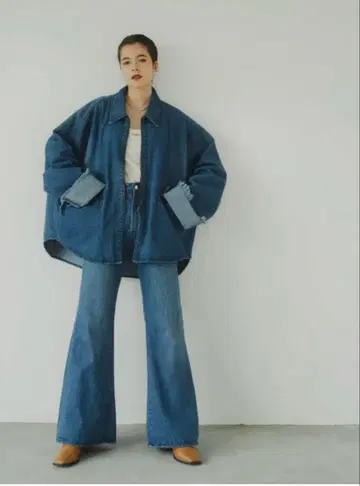 [미사용] 크누스머프 M 사이즈 denim baggy pants/blue