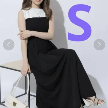 홀 가먼트 뷔스티에 절개 원피스 아푸와이저 리셰 S 특수 블랙